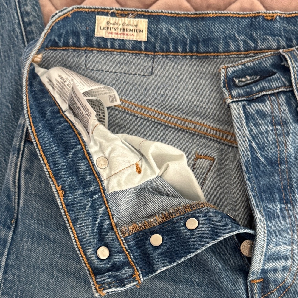 Levi's Classic Blue Button-Fly Jeans